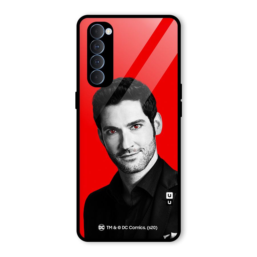 Lucifer Devil Smile Glass Back Case for Oppo Reno4 Pro