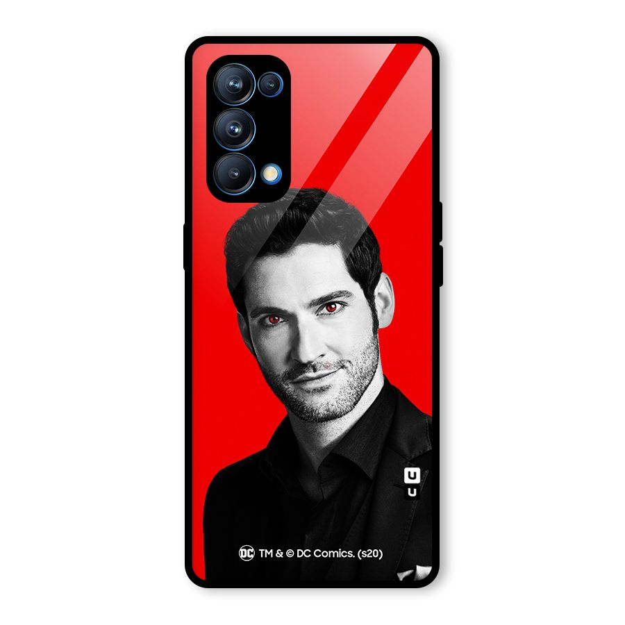 Lucifer Devil Smile Glass Back Case for Oppo Reno5 Pro 5G