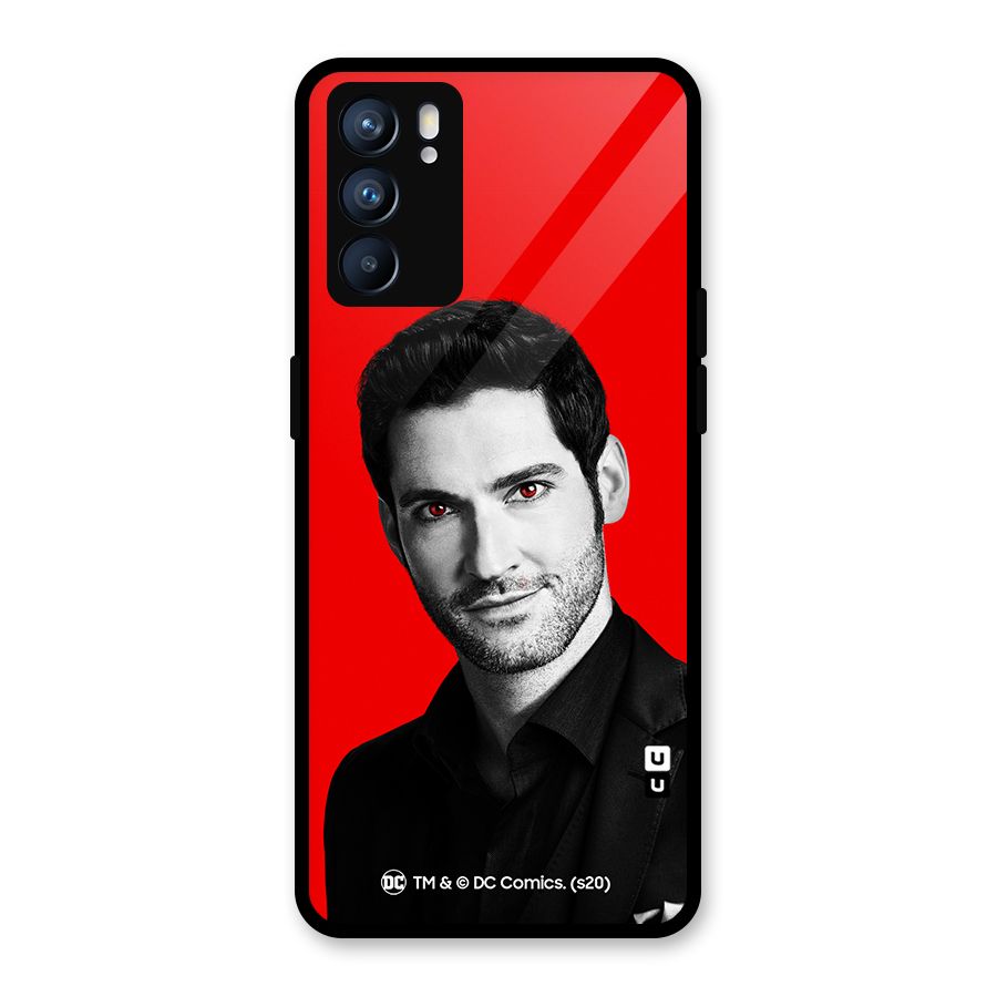 Lucifer Devil Smile Glass Back Case for Oppo Reno6 5G