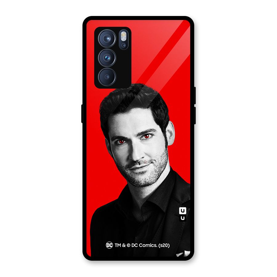 Lucifer Devil Smile Glass Back Case for Oppo Reno6 Pro 5G