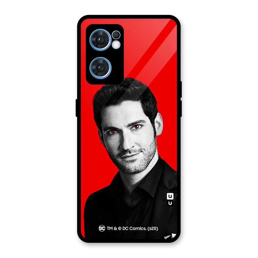 Lucifer Devil Smile Glass Back Case for Oppo Reno7 5G
