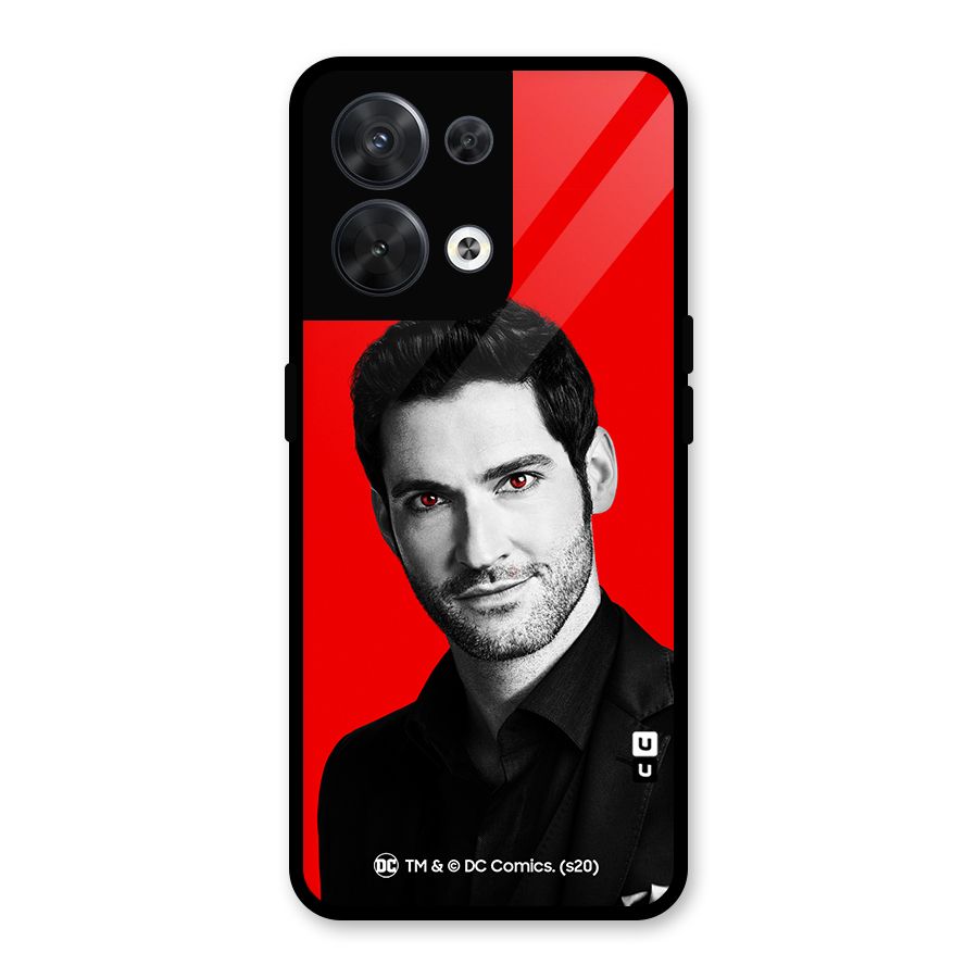 Lucifer Devil Smile Glass Back Case for Oppo Reno8 5G