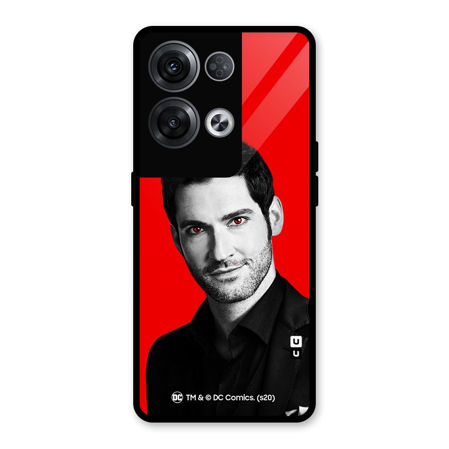 Lucifer Devil Smile Glass Back Case for Oppo Reno8 Pro 5G