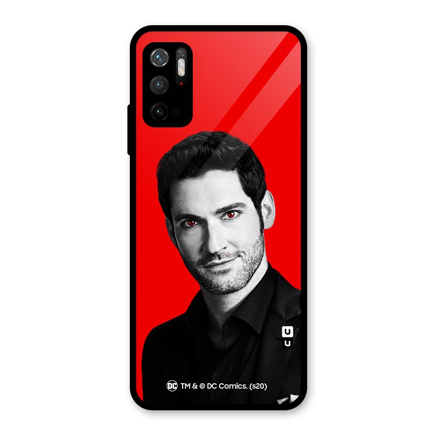 Lucifer Devil Smile Glass Back Case for Poco M3 Pro 5G