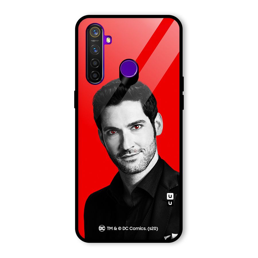 Lucifer Devil Smile Glass Back Case for Realme 5 Pro