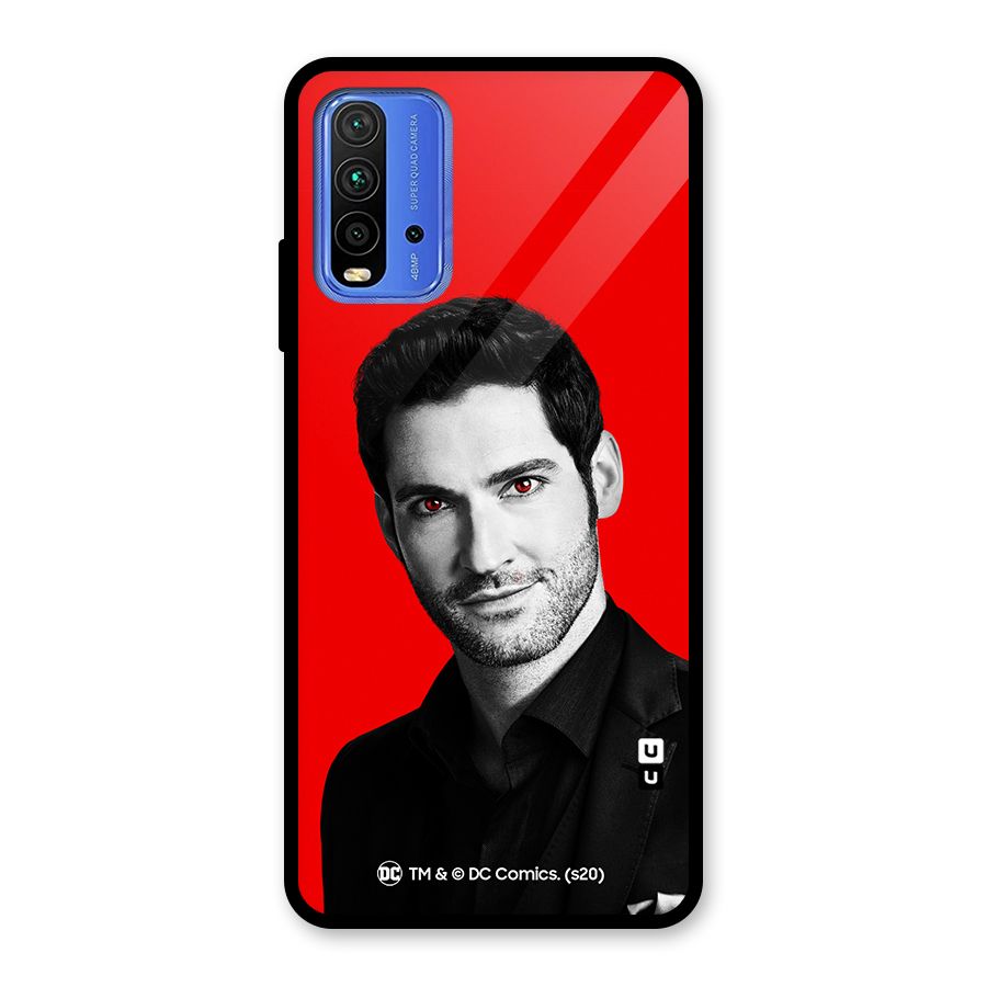 Lucifer Devil Smile Glass Back Case for Redmi 9 Power
