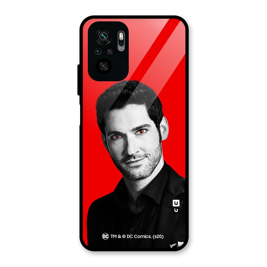 Lucifer Devil Smile Glass Back Case for Redmi Note 10S