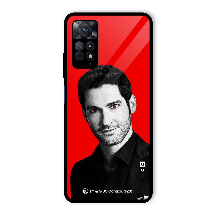 Lucifer Devil Smile Glass Back Case for Redmi Note 11 Pro