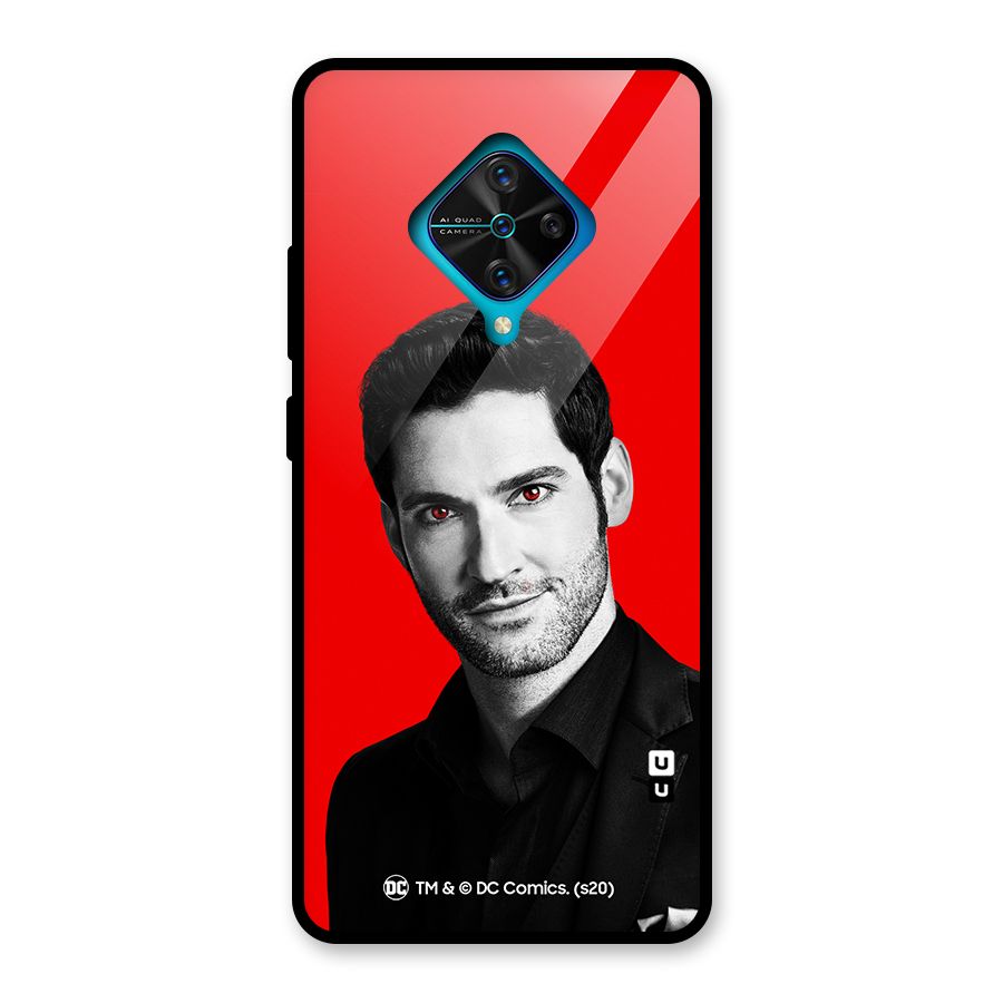 Lucifer Devil Smile Glass Back Case for Vivo S1 Pro