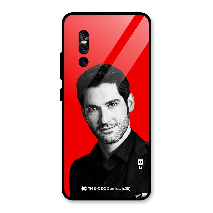 Lucifer Devil Smile Glass Back Case for Vivo V15 Pro