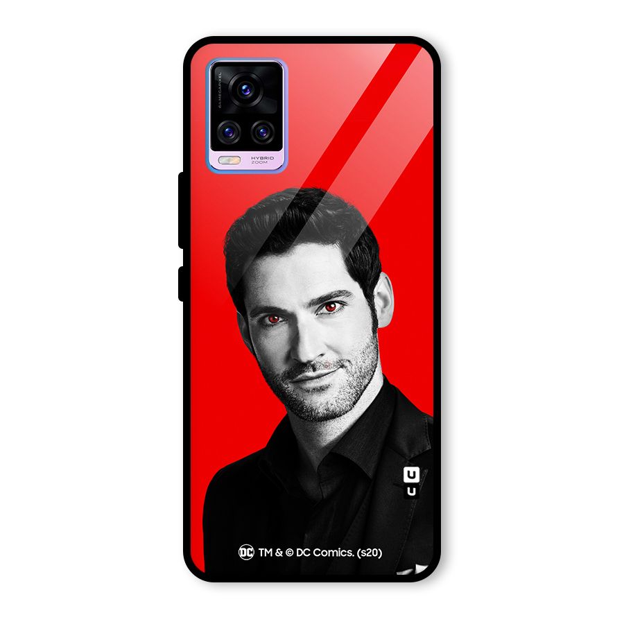 Lucifer Devil Smile Glass Back Case for Vivo V20 Pro
