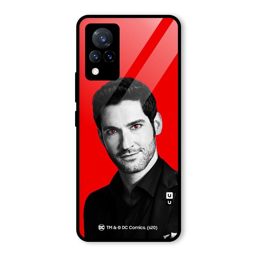 Lucifer Devil Smile Glass Back Case for Vivo V21 5G