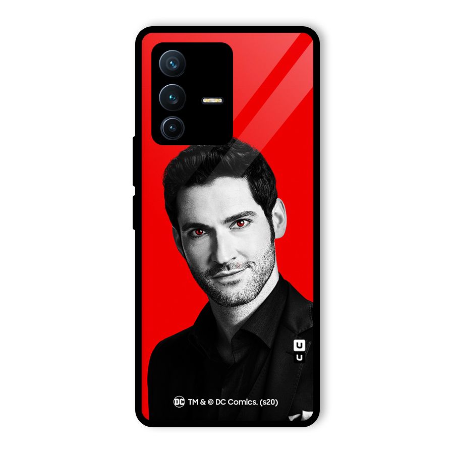 Lucifer Devil Smile Glass Back Case for Vivo V23 Pro