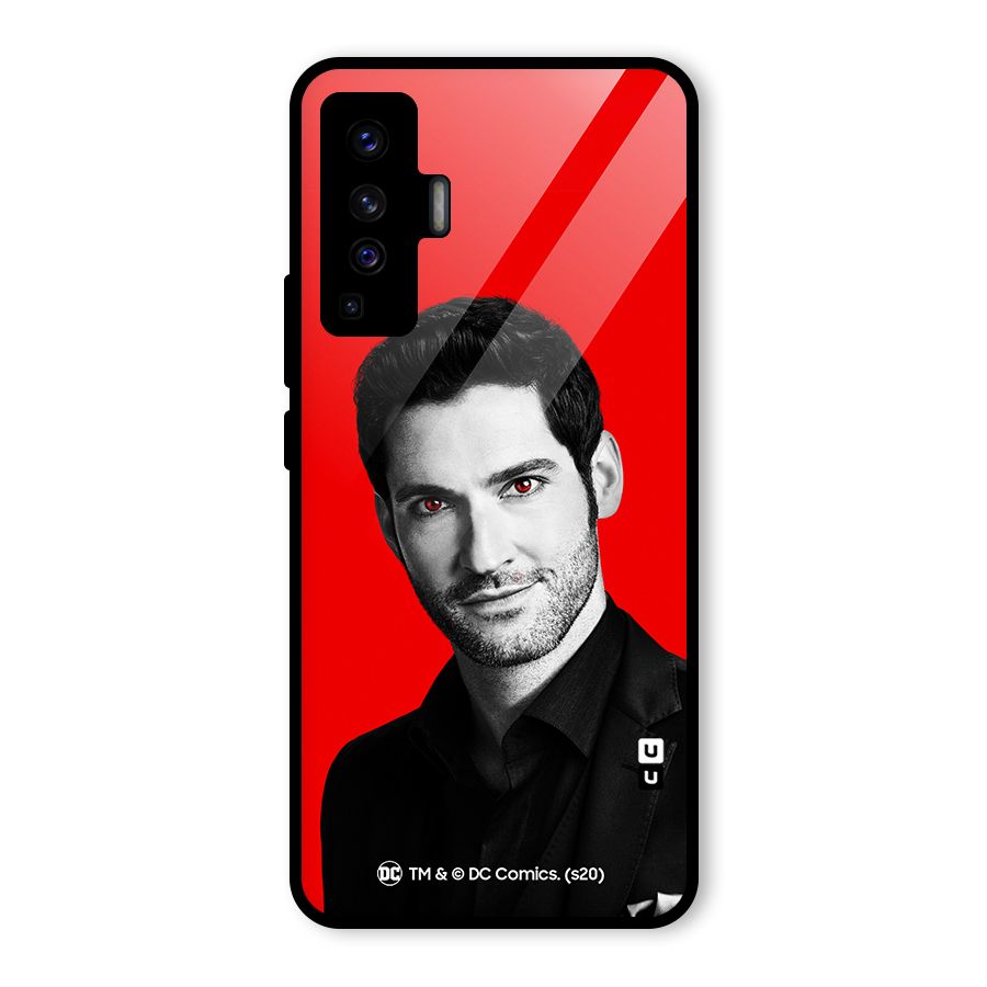 Lucifer Devil Smile Glass Back Case for Vivo X50