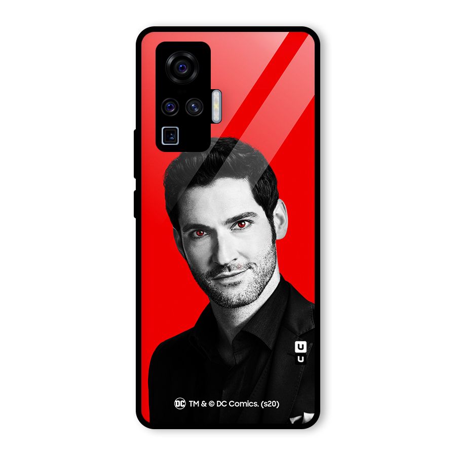Lucifer Devil Smile Glass Back Case for Vivo X50 Pro
