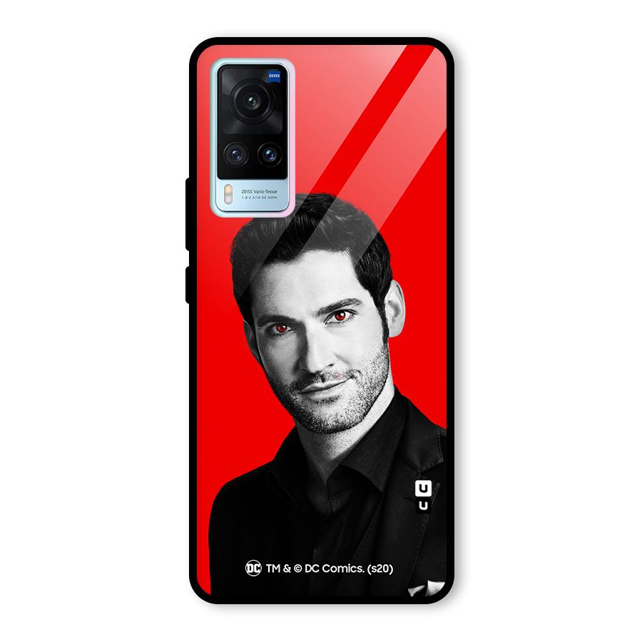 Lucifer Devil Smile Glass Back Case for Vivo X60