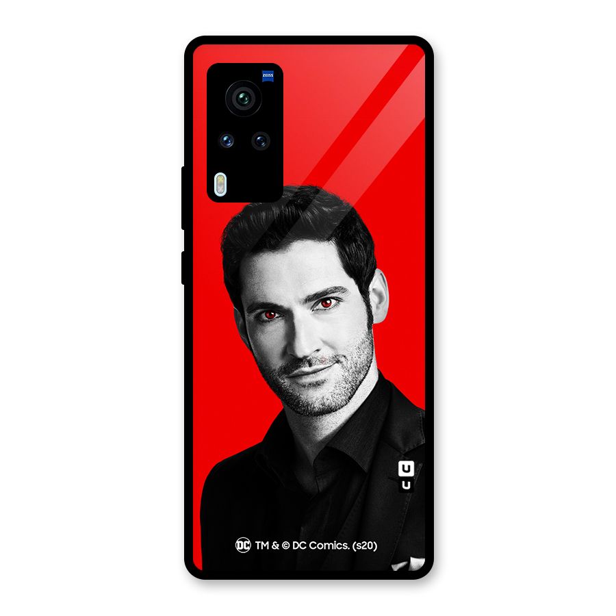 Lucifer Devil Smile Glass Back Case for Vivo X60 Pro