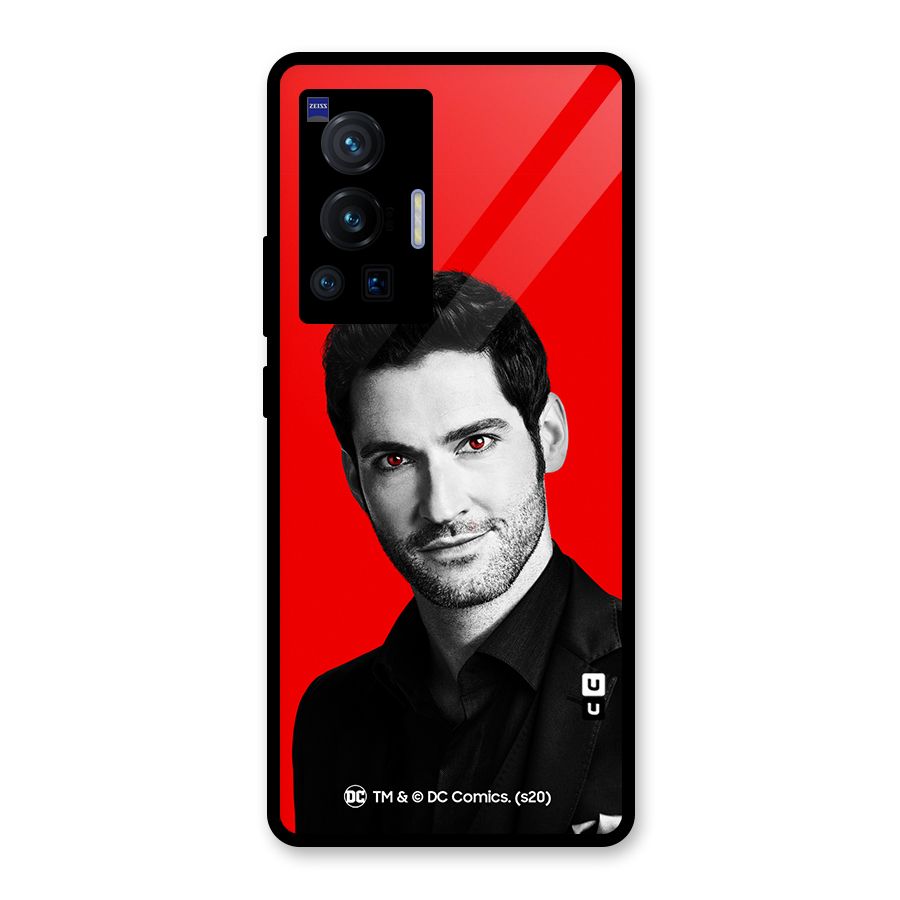 Lucifer Devil Smile Glass Back Case for Vivo X70 Pro