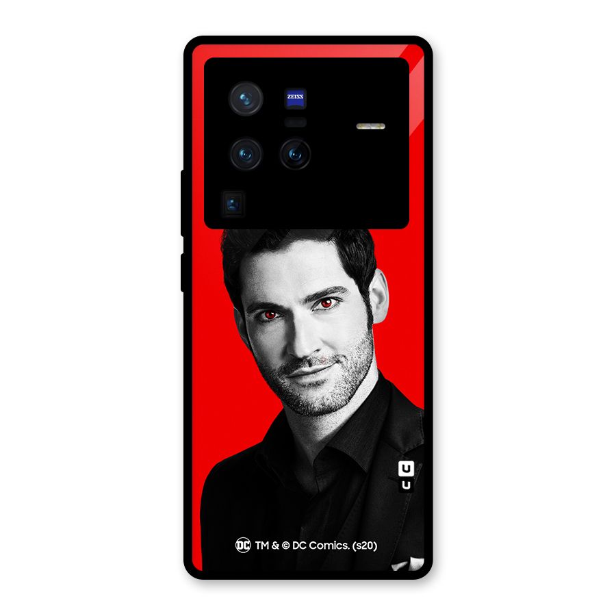 Lucifer Devil Smile Glass Back Case for Vivo X80 Pro