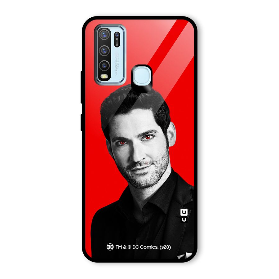 Lucifer Devil Smile Glass Back Case for Vivo Y30