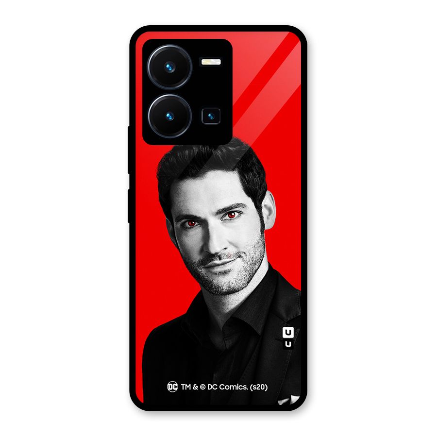 Lucifer Devil Smile Glass Back Case for Vivo Y35