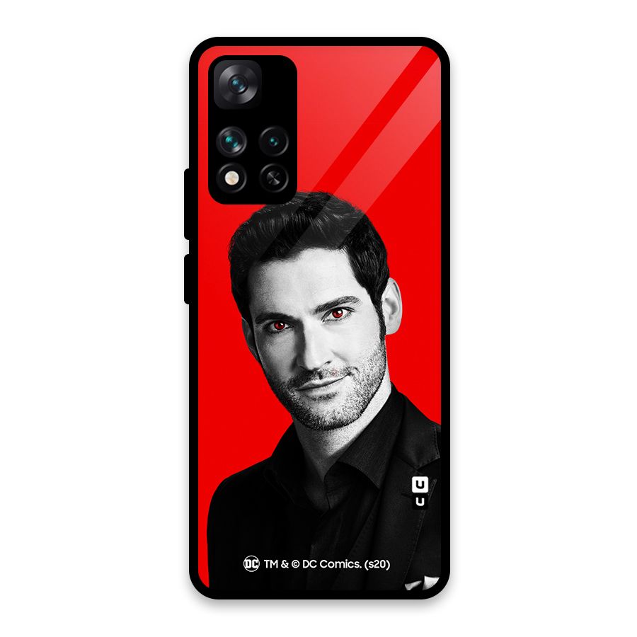 Lucifer Devil Smile Glass Back Case for Xiaomi 11i HyperCharge 5G