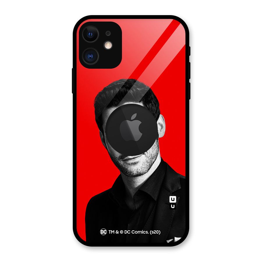 Lucifer Devil Smile Glass Back Case for iPhone 11 Logo Cut