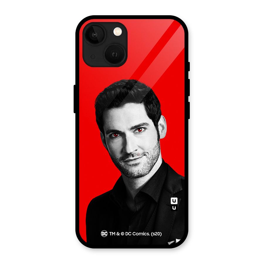 Lucifer Devil Smile Glass Back Case for iPhone 13