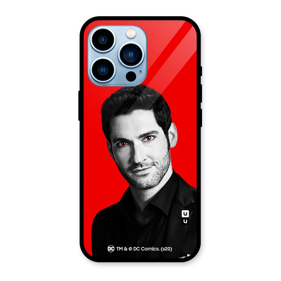 Lucifer Devil Smile Glass Back Case for iPhone 13 Pro