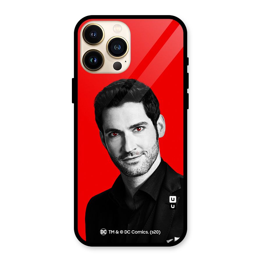 Lucifer Devil Smile Glass Back Case for iPhone 13 Pro Max