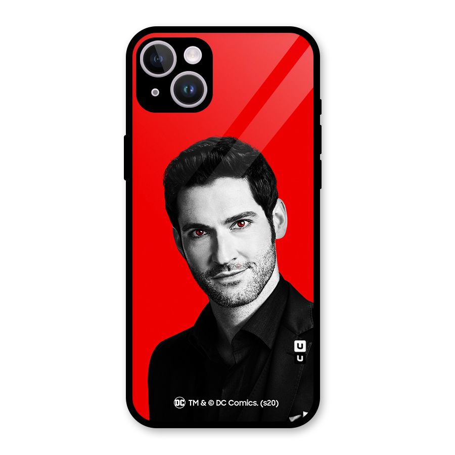 Lucifer Devil Smile Glass Back Case for iPhone 14 Plus