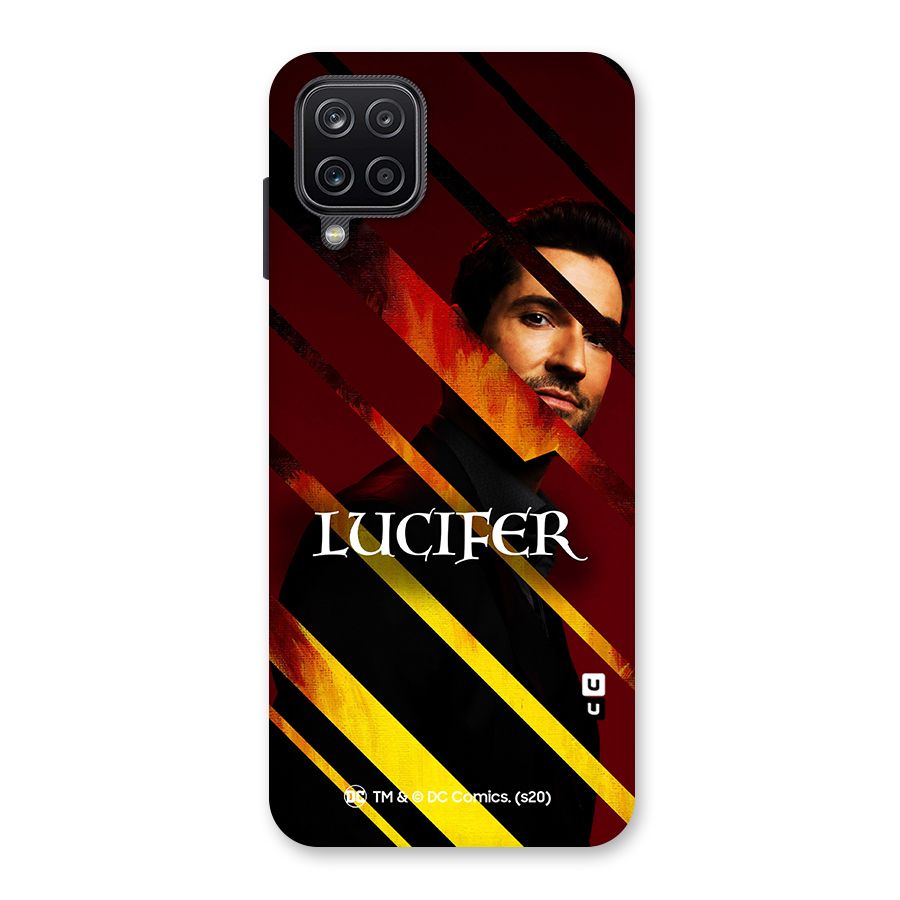 Lucifer Hell Stripes Back Case for Galaxy A12