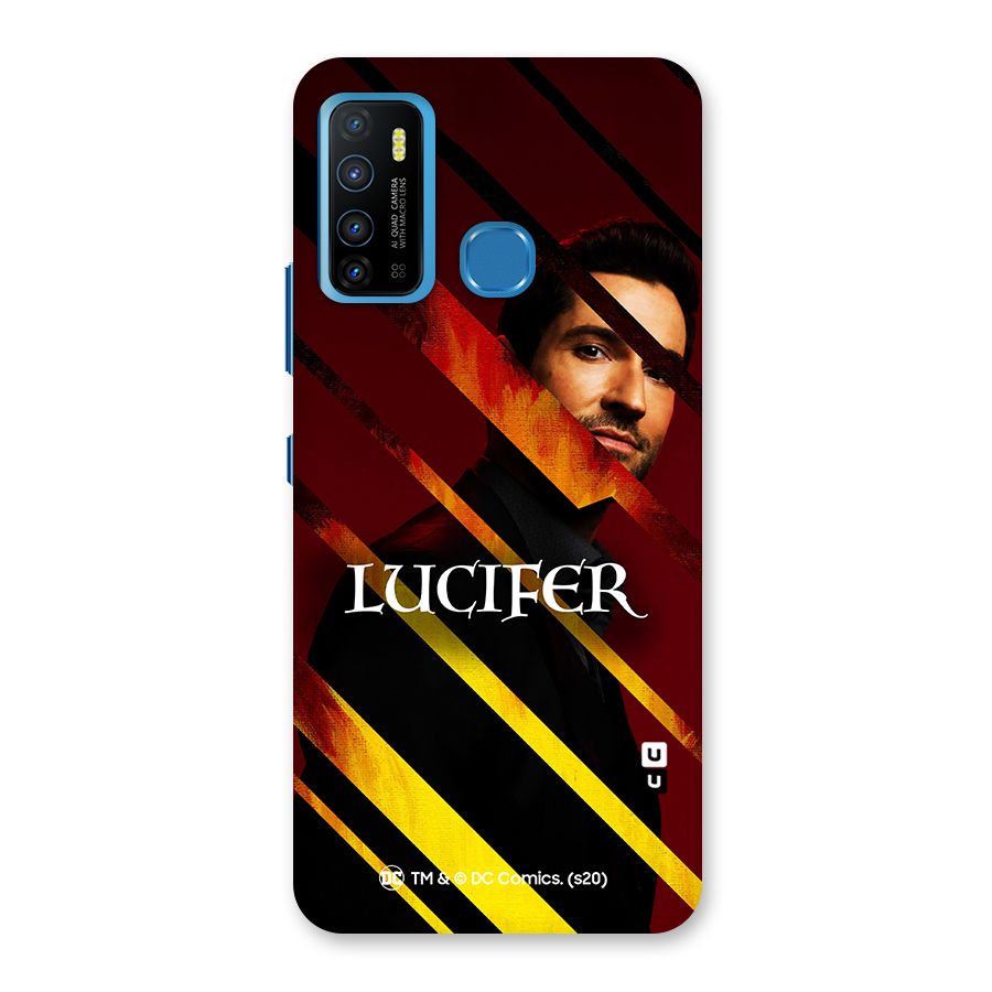Lucifer Hell Stripes Back Case for Infinix Hot 9