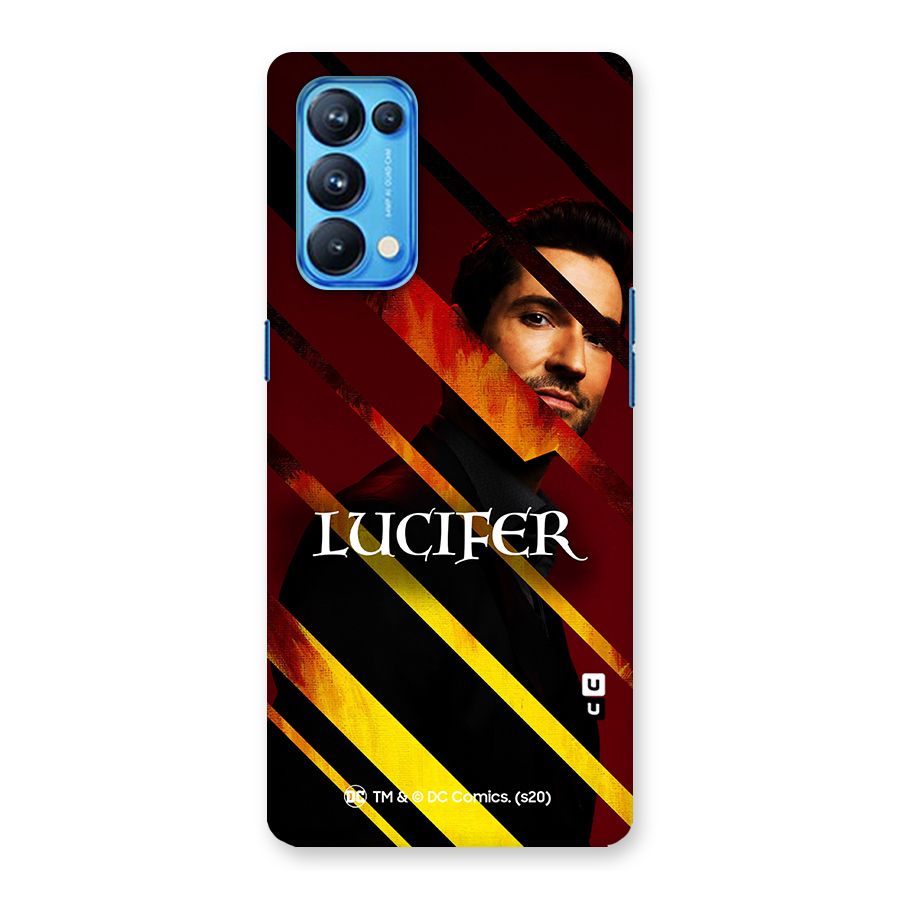 Lucifer Hell Stripes Back Case for Oppo Reno5 Pro 5G