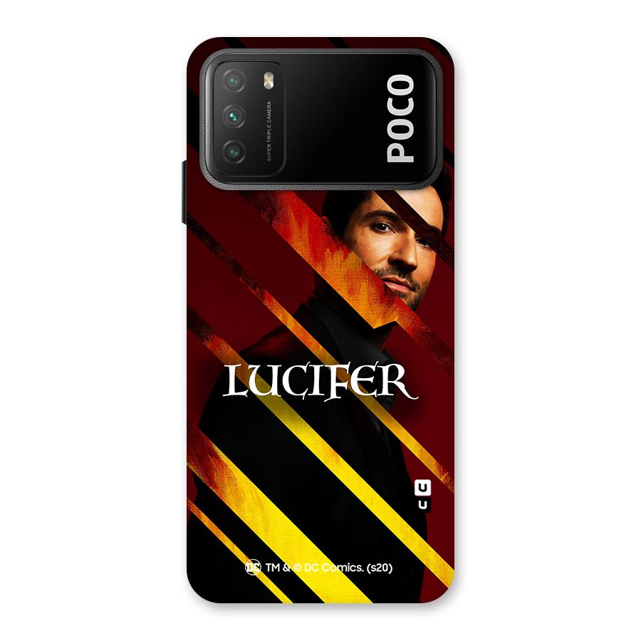 Lucifer Hell Stripes Back Case for Poco M3