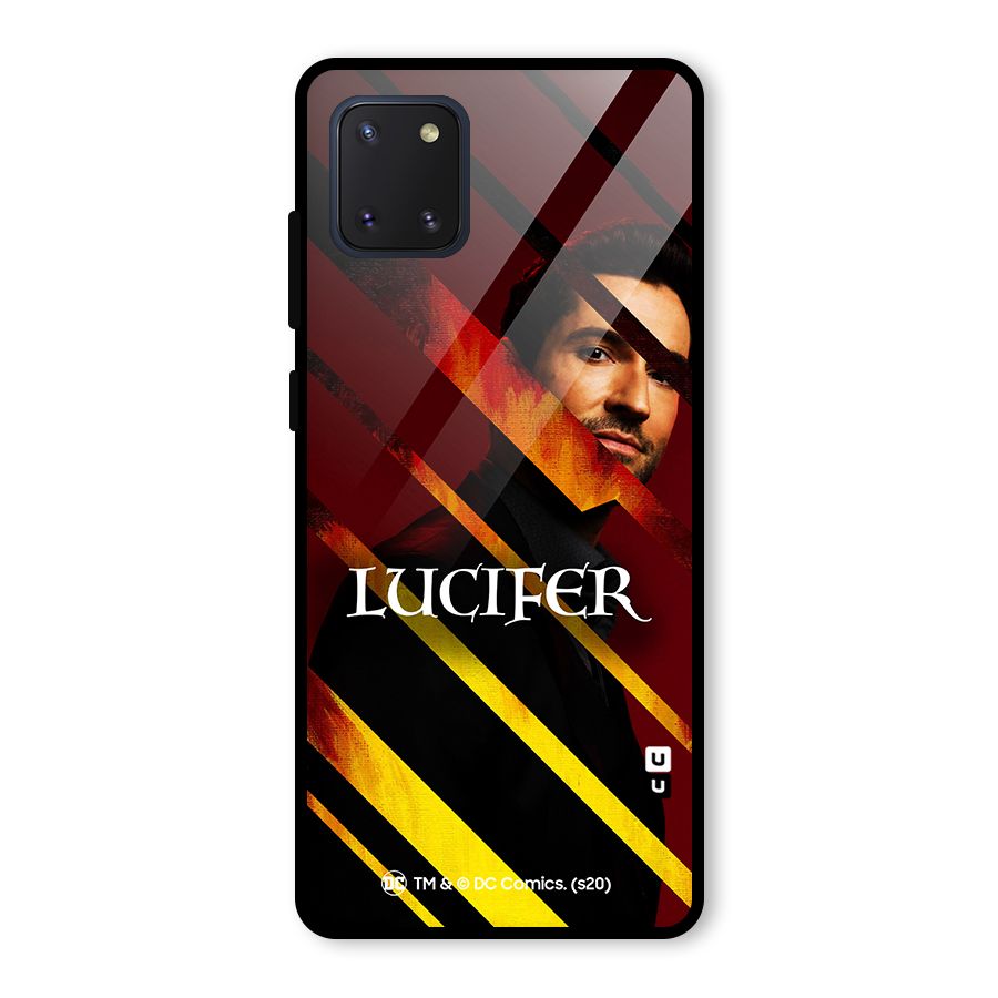Lucifer Hell Stripes Glass Back Case for Galaxy Note 10 Lite