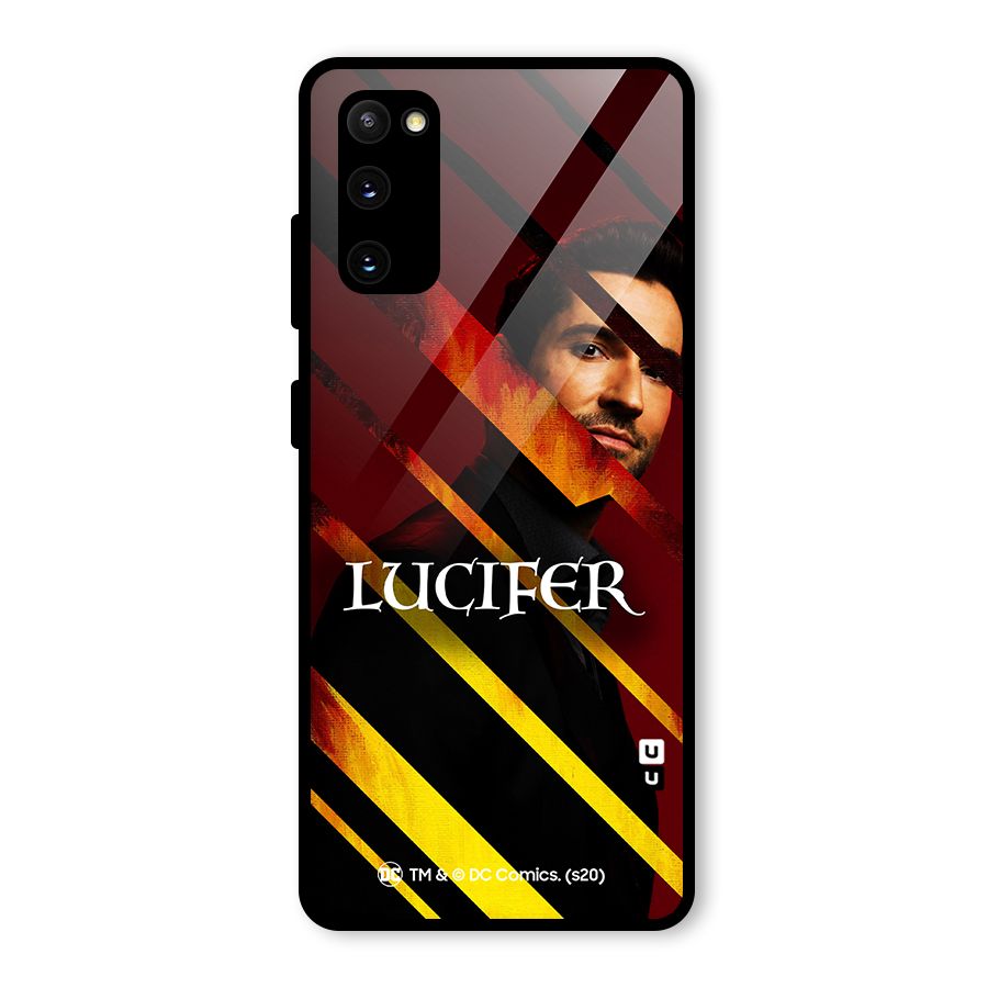 Lucifer Hell Stripes Glass Back Case for Galaxy S20 FE 5G