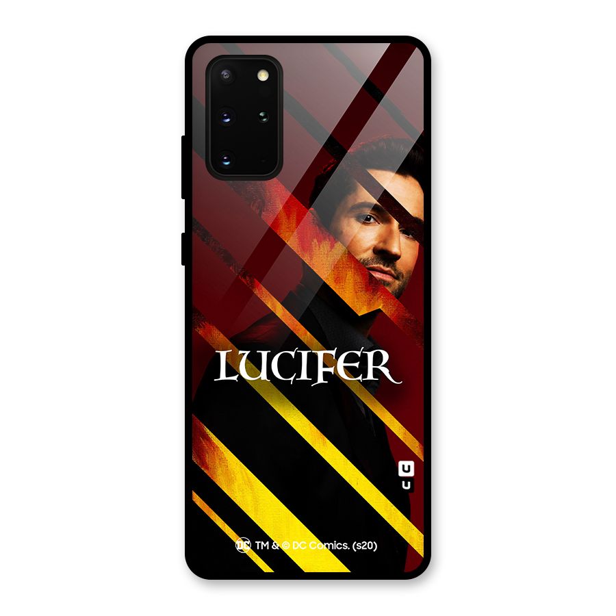 Lucifer Hell Stripes Glass Back Case for Galaxy S20 Plus