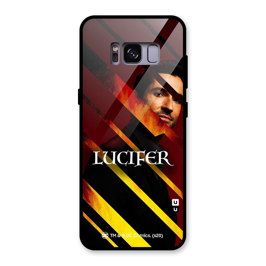Lucifer Hell Stripes Glass Back Case for Galaxy S8