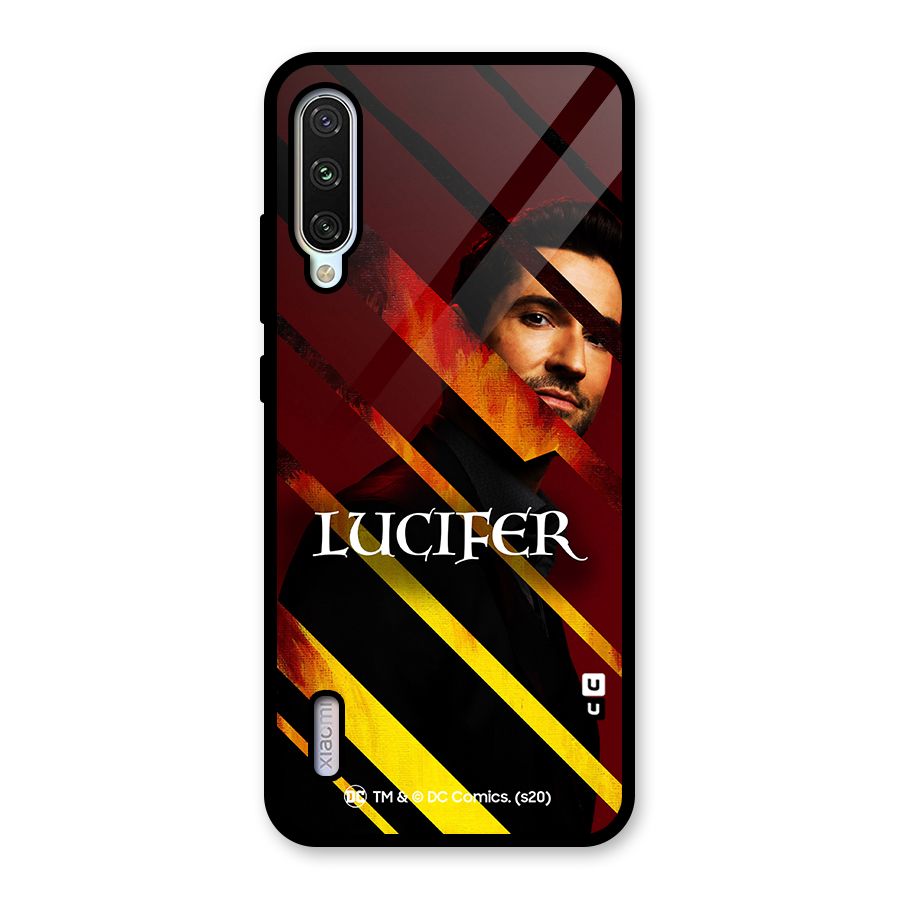 Lucifer Hell Stripes Glass Back Case for Mi A3