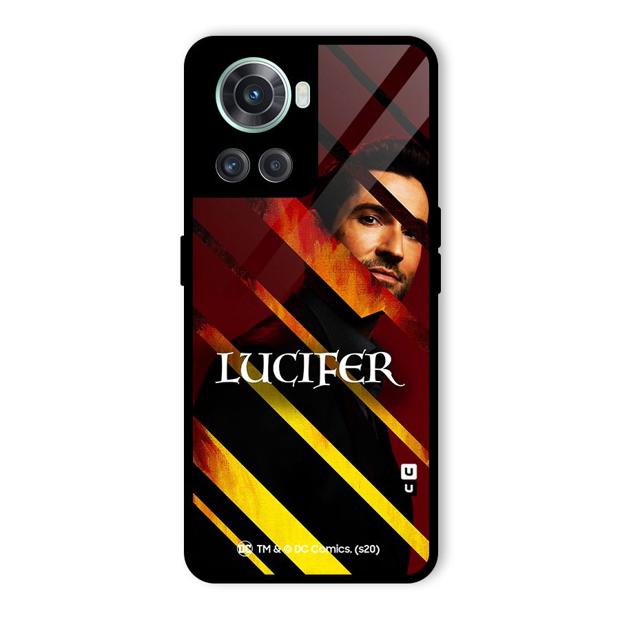 Lucifer Hell Stripes Glass Back Case for OnePlus 10R