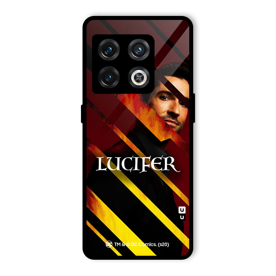 Lucifer Hell Stripes Glass Back Case for OnePlus 10 Pro 5G