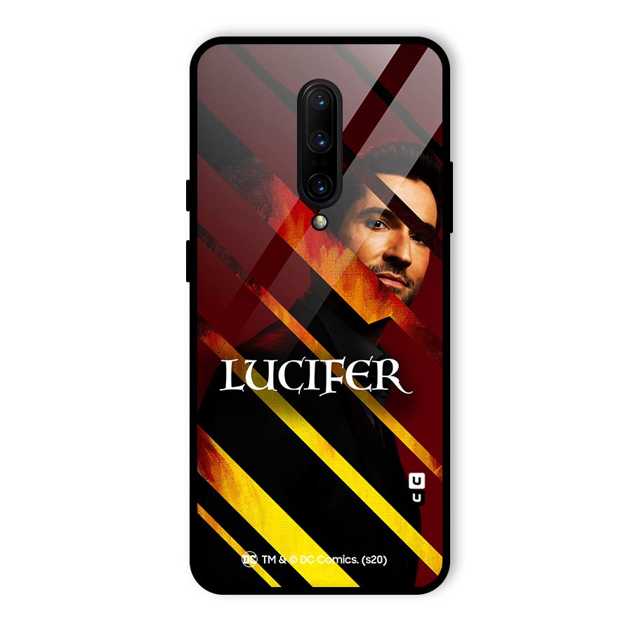 Lucifer Hell Stripes Glass Back Case for OnePlus 7 Pro