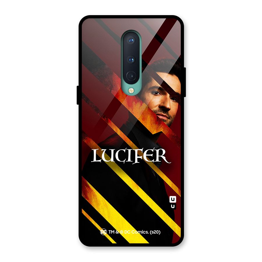 Lucifer Hell Stripes Glass Back Case for OnePlus 8