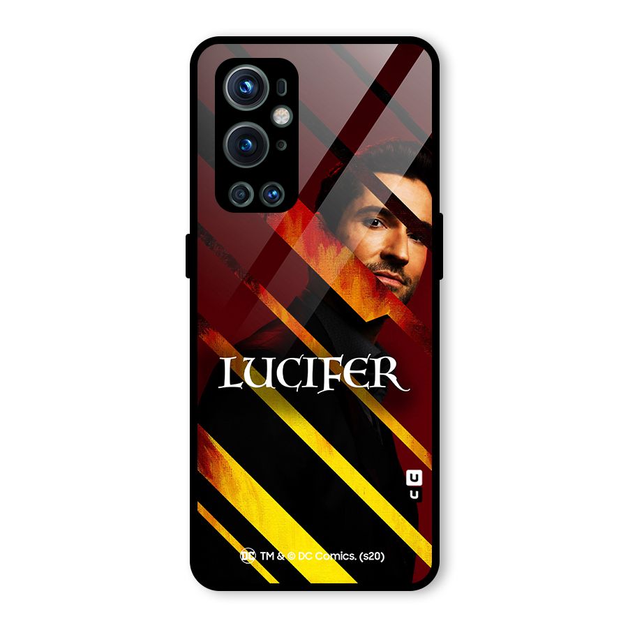 Lucifer Hell Stripes Glass Back Case for OnePlus 9 Pro