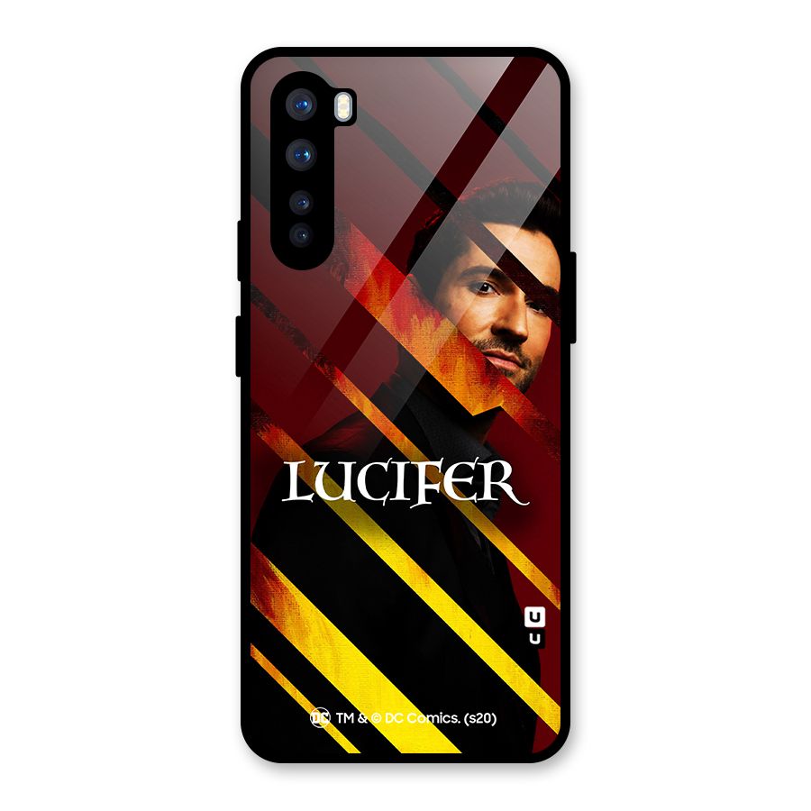 Lucifer Hell Stripes Glass Back Case for OnePlus Nord