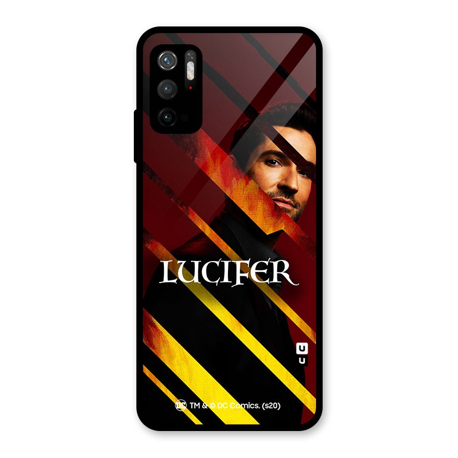Lucifer Hell Stripes Glass Back Case for Poco M3 Pro 5G
