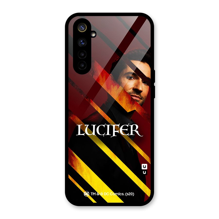 Lucifer Hell Stripes Glass Back Case for Realme 6i