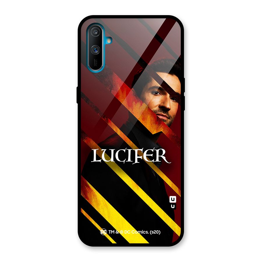 Lucifer Hell Stripes Glass Back Case for Realme C3