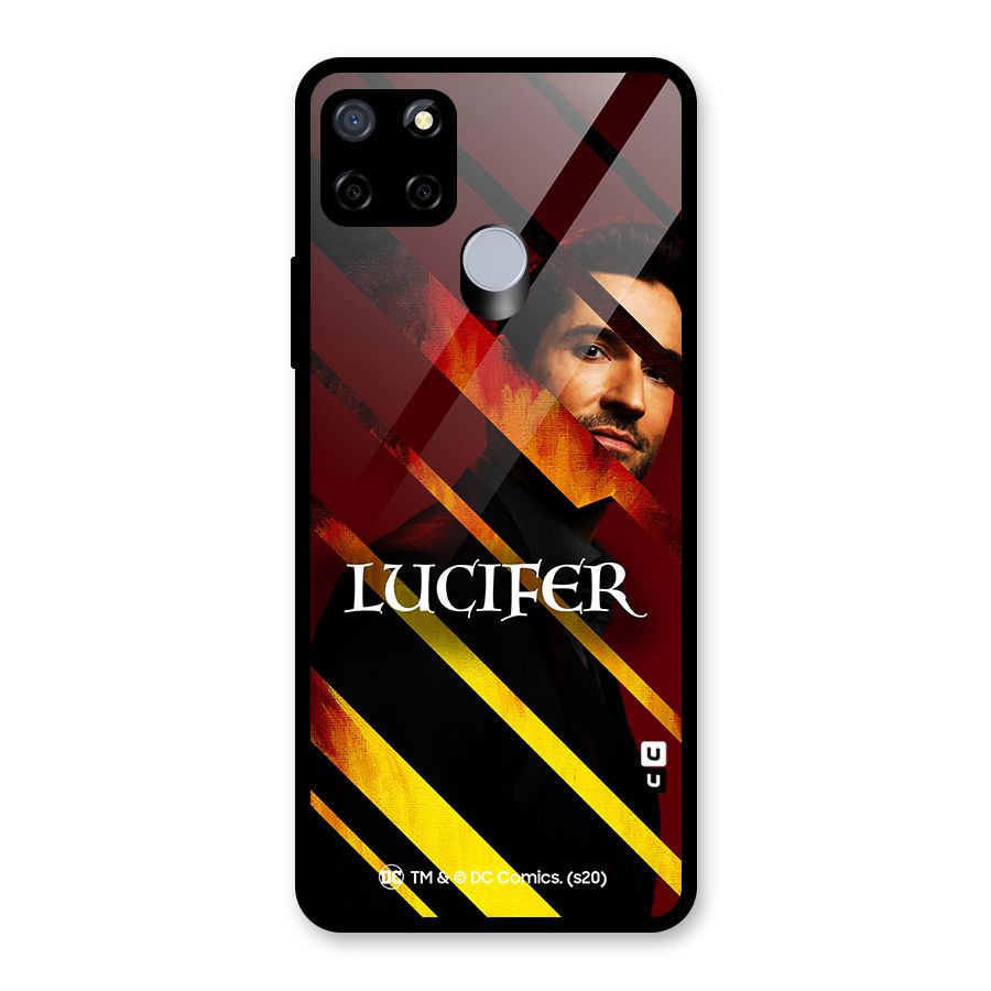 Lucifer Hell Stripes Glass Back Case for Realme Narzo 20